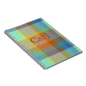Plaid With Pattern  Notebook Notizblock (Rechte Seite)