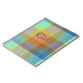 Plaid With Pattern Notebook Notizblock (Linke Seite)