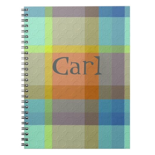 Plaid With Pattern Notebook Notizblock (Vorderseite)