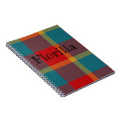 Plaid With Pattern  Notebook Notizblock (Rechte Seite)
