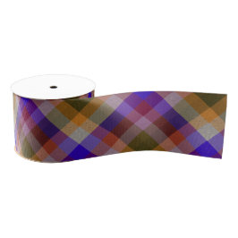 Plaid With Pattern Ribbon Ripsband