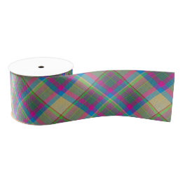 Plaid With Pattern Ribbon Ripsband