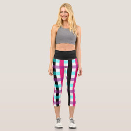 Plaidicakes Capri Leggings