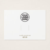 Plain Add Customize Logo Hairclip Barrette Display (Vorderseite)