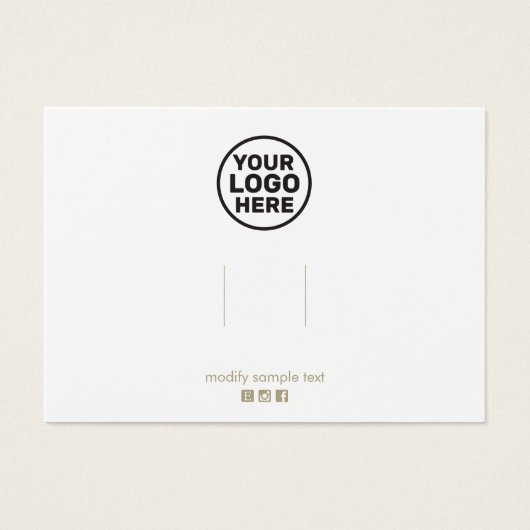 Plain Add Customize Logo Hairclip Barrette Display (Vorderseite)