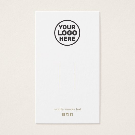 Plain Add Logo Hair Clip Accessory Display (Vorderseite)