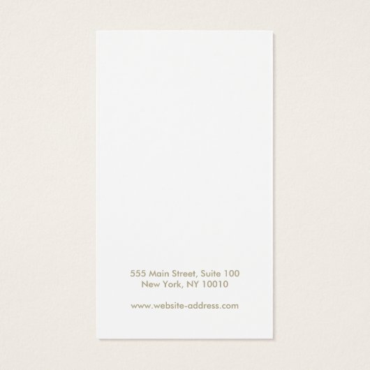Plain Add Your Logo Earring Display Card (Rückseite)