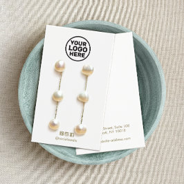 Plain Add Your Logo Earring Display Card