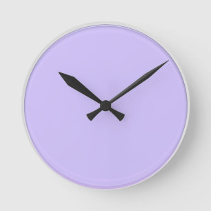 Plain Artistic Pink Purple : Add text or image Runde Wanduhr
