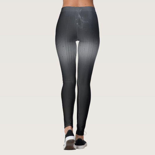Plain Black Women Leggings –  EverydayComfort (Rückseite)