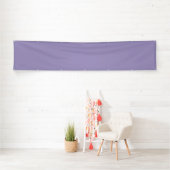 Plain dusty lavender solid color banner (Insitu)