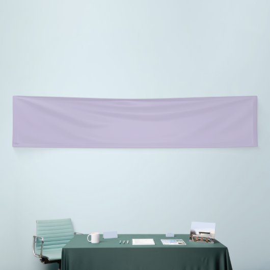 Plain dusty lavender solid color banner (Messeveranstaltung)