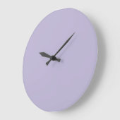 Plain dusty lavender solid color große wanduhr (Winkel)