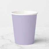 Plain dusty lavender solid color pappbecher (Links)
