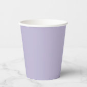 Plain dusty lavender solid color pappbecher (Vorderseite)