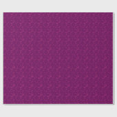 Plain floral pattern retro burgundy geschenkpapier (Flach)