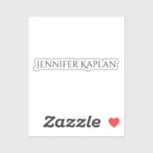 Plain Minimalist Professional Modern Aufkleber (Blatt)