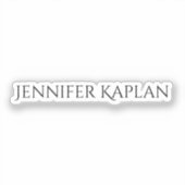 Plain Minimalist Professional Modern Aufkleber (Vorderseite)