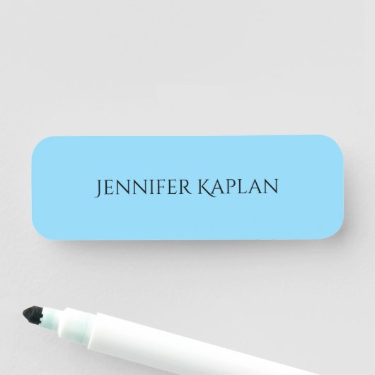 Plain Minimalist Professional Modern Namensschild (Beispiel)