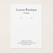 Plain Minimum White Jewelry Earring Display (Vorderseite)