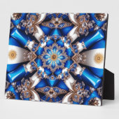 Plain mit argentinischen Farben Modernes Design Fotoplatte (Seite)