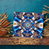 Plain mit argentinischen Farben Modernes Design Fotoplatte (Seite)