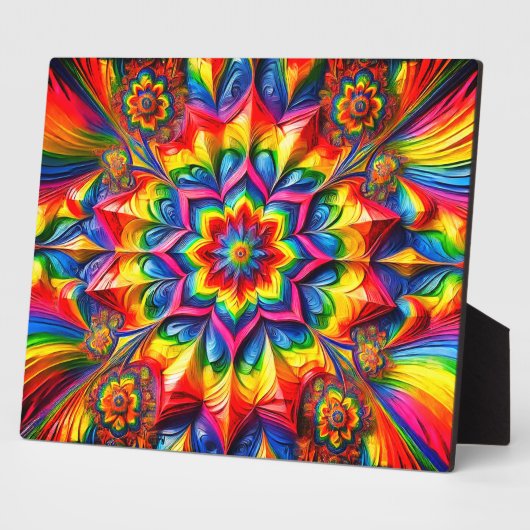 Plain mit LGBTQ Farben Modernes Design Fotoplatte (Seite)