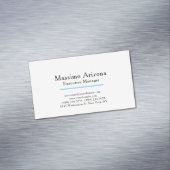 Plain Modern Minimalist  Magnetische Visitenkarte (Beispiel)