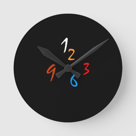 Plain Original Fun >Minimalist wall Clock Runde Wanduhr (Vorderseite)