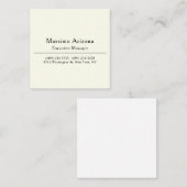 Plain Professional Modern Minimailst Begleitkarte (Vorne/Hinten)