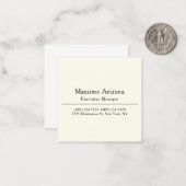 Plain Professional Modern Minimailst Mitteilungskarte (Vorderseite/Rückseite Beispiel)