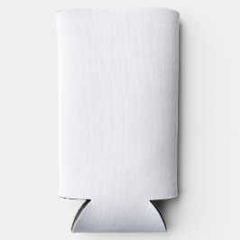 Plain White Beverage Cooler Clean Modern Koozie Selters Dosenkühler