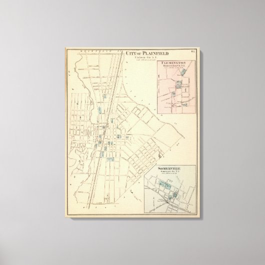 Plainfield, NJ Leinwanddruck (Vorderseite)