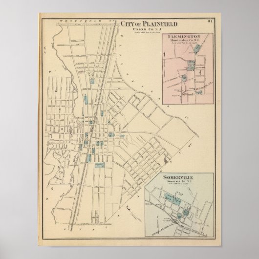 Plainfield, NJ Poster (Vorne)