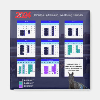 Plainridge Park Race Season Magnet