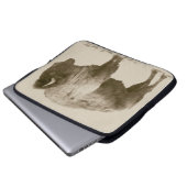 Plains Bison Laptopschutzhülle (Vorne Knopf)