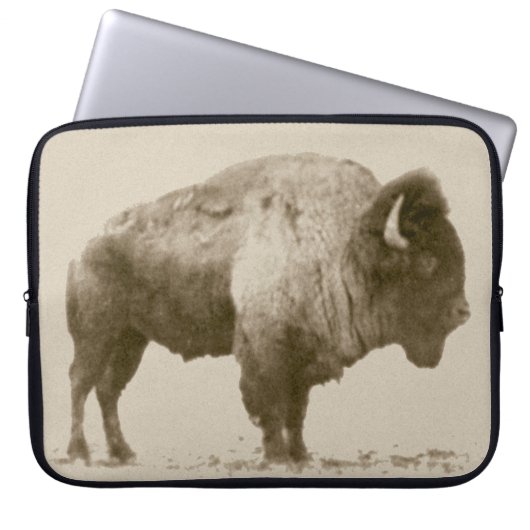 Plains Bison Laptopschutzhülle (Vorderseite)