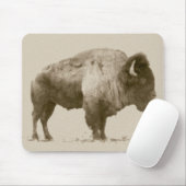 Plains Bison Mousepad (Mit Mouse)