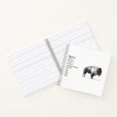 Plains Bison Notizblock (Innenseite)