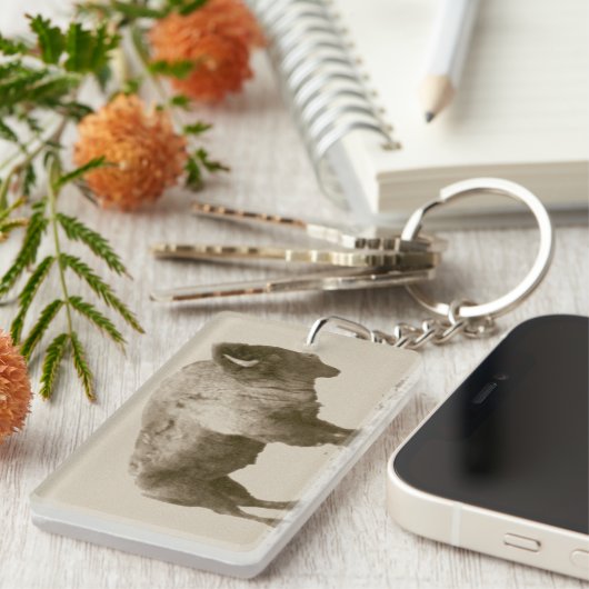 Plains Bison Schlüsselanhänger (Vorderseite rechts)