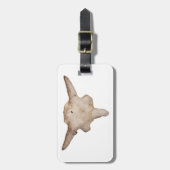 Plains Bison Skull Gepäckanhänger (Vorderseite vertikal)