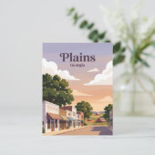 Plains, Georgia Postkarte (Stehend Vorderseite)