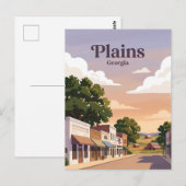 Plains, Georgia Postkarte (Vorne/Hinten)