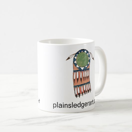 Plains Indian Ledger Art Publishing Project Kaffeetasse (VorderseiteRechts)