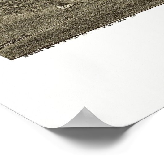 Plains, PA Panoramic Map - 1892 Poster (Ecke)