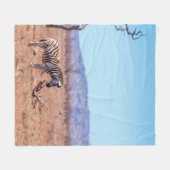 Plains zebra in Kruger National Park, Südafrika Fleecedecke (Vorderseite (Horizontal))