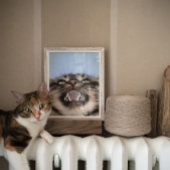 Plaintive Form einer Tablettenkiste Acrylmalerei Poster