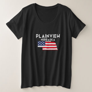 Plainview Nebraska USA State America Travel Nebras Große Größe T-Shirt