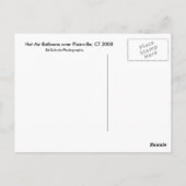 Plainville Balloons Postkarte (Rückseite)