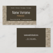 plaited visitenkarte (Vorne/Hinten)